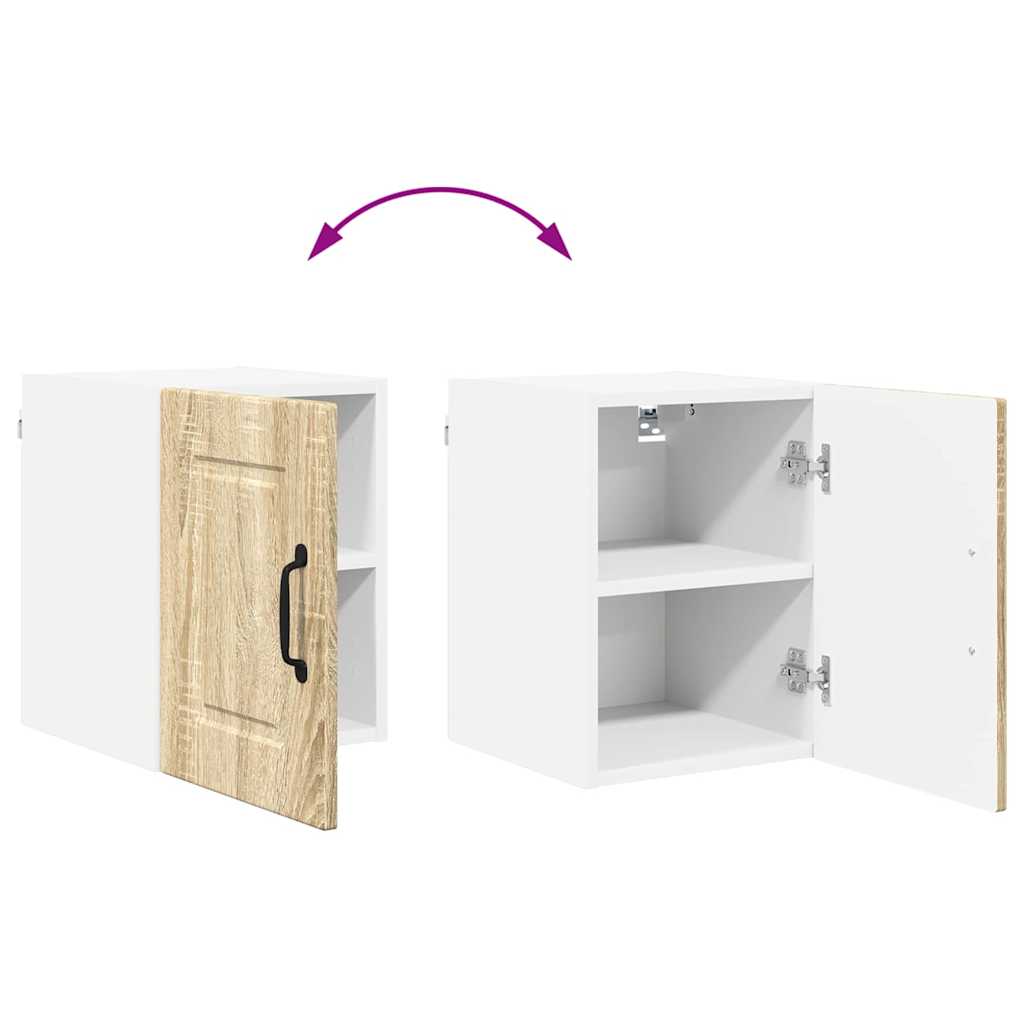 vidaXL Κρεμαστό ντουλάπι κουζίνας με ράφι Δρύς Sonoma 30 x 31 x 40 εκ.