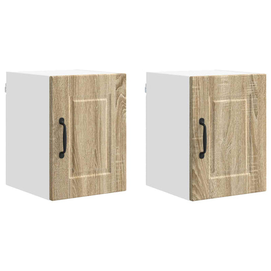 vidaXL Ντουλάπα Κουζίνας με ράφι 2 pcs Δρύς Sonoma 30 x 31 x 40 εκ.