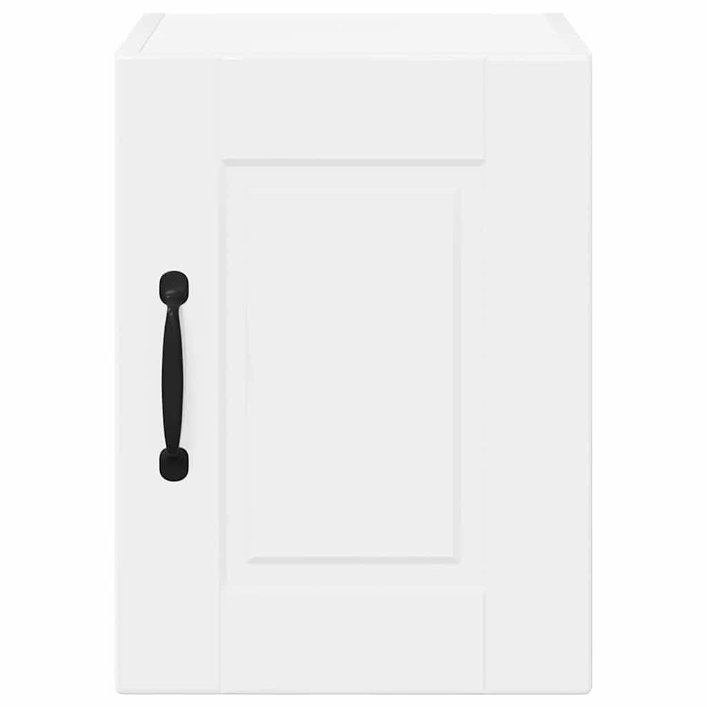 vidaXL Κρεμαστό ντουλάπι κουζίνας με ράφι 2 pcs Υψηλής γυαλάδας λευκό