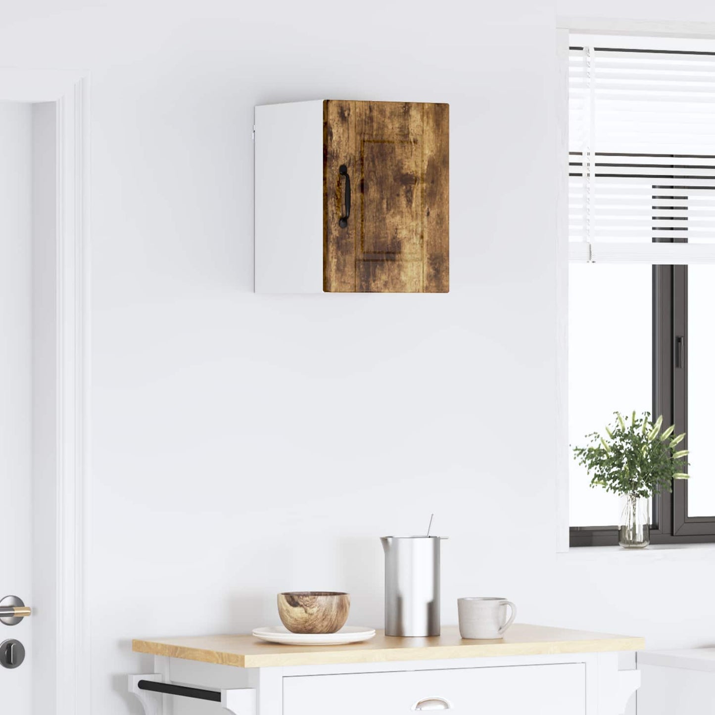 vidaXL Ντουλάπα Τοίχου Καπνιστό Δρύς 30 x 31 x 40 εκ.