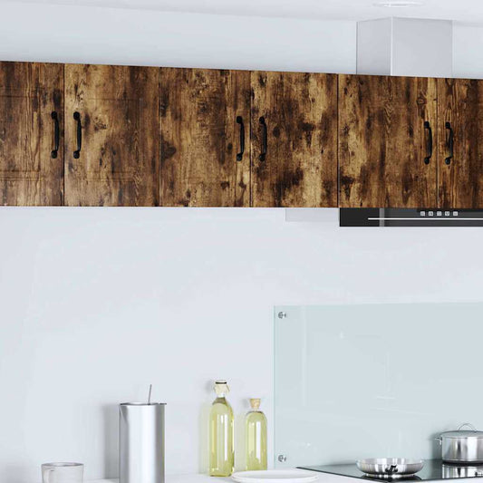 vidaXL Κρεμαστό ντουλάπι κουζίνας 2 pcs Καπνιστό Δρύς 30 x 31 x 40 εκ.