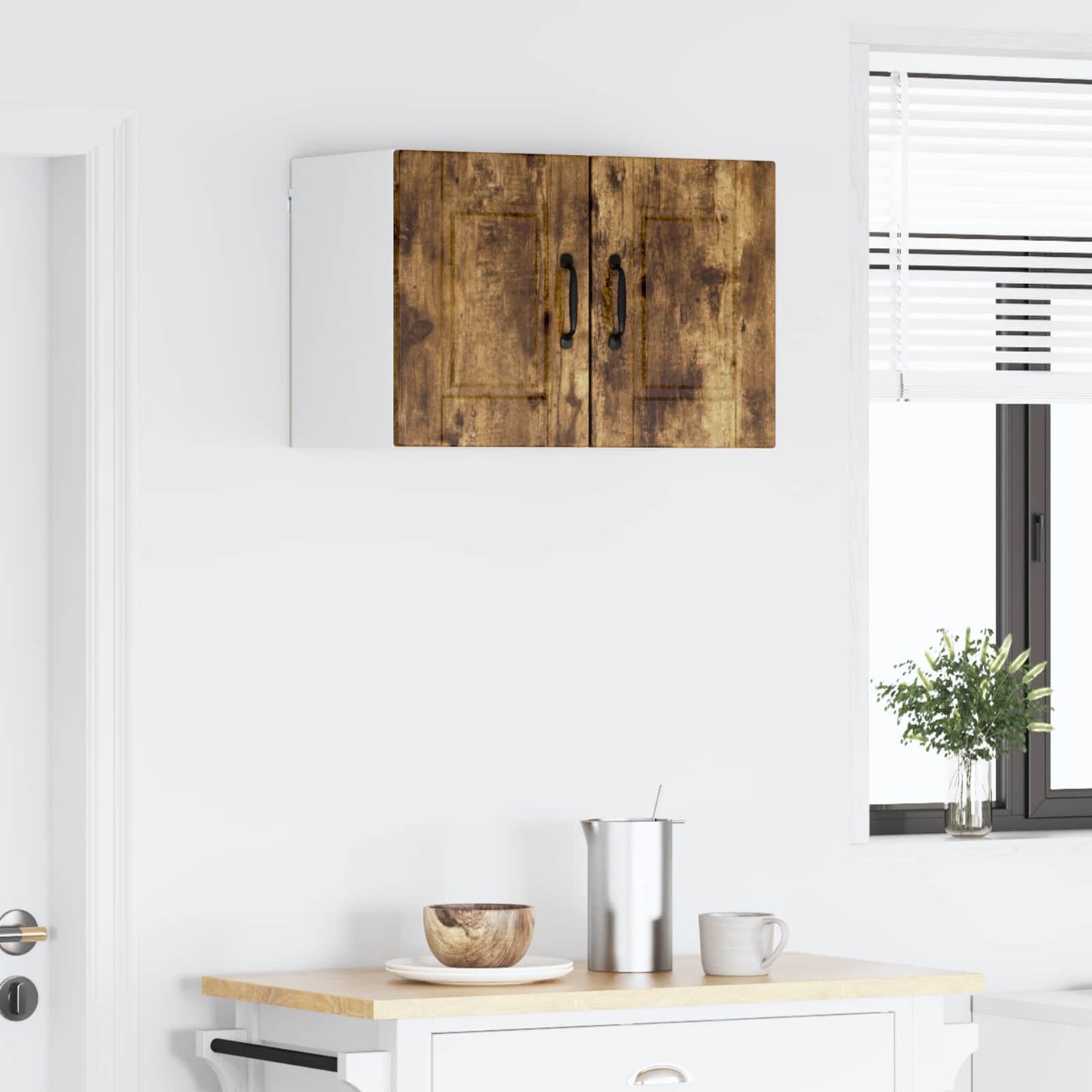 vidaXL Ντουλάπα Κουζίνας με ράφι 2 pcs Καπνιστό Δρύς 30 x 31 x 40 εκ.