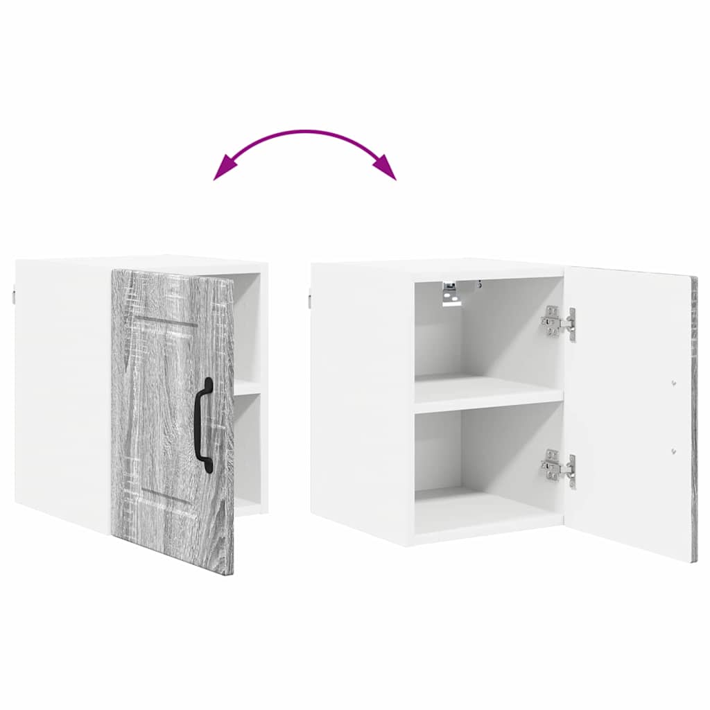 vidaXL Κρεμαστό ντουλάπι κουζίνας Γκρίζο Σονομα 30 x 31 x 40 εκ.