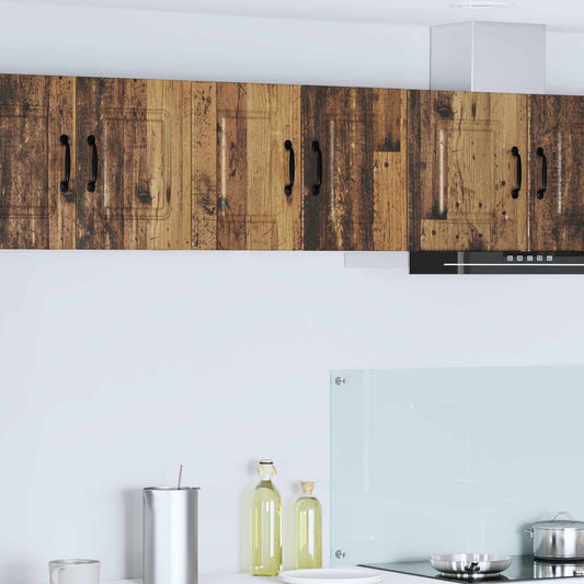 vidaXL Ντουλάπα Κουζίνας με ράφι 2 pcs Παλιό ξύλο 30 x 31 x 40 εκ.