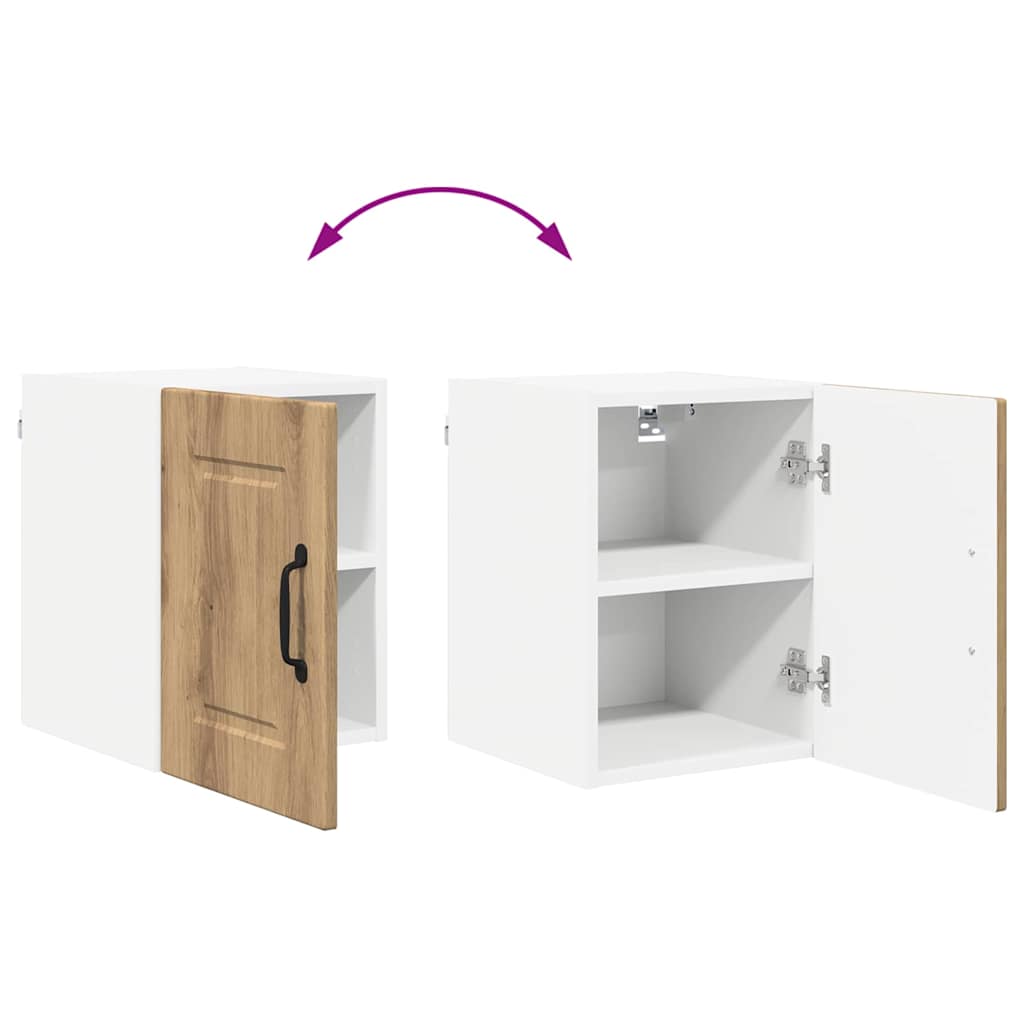 vidaXL Κρεμαστό ντουλάπι κουζίνας με ράφι Artisan Oak 30 x 31 x 40 εκ.