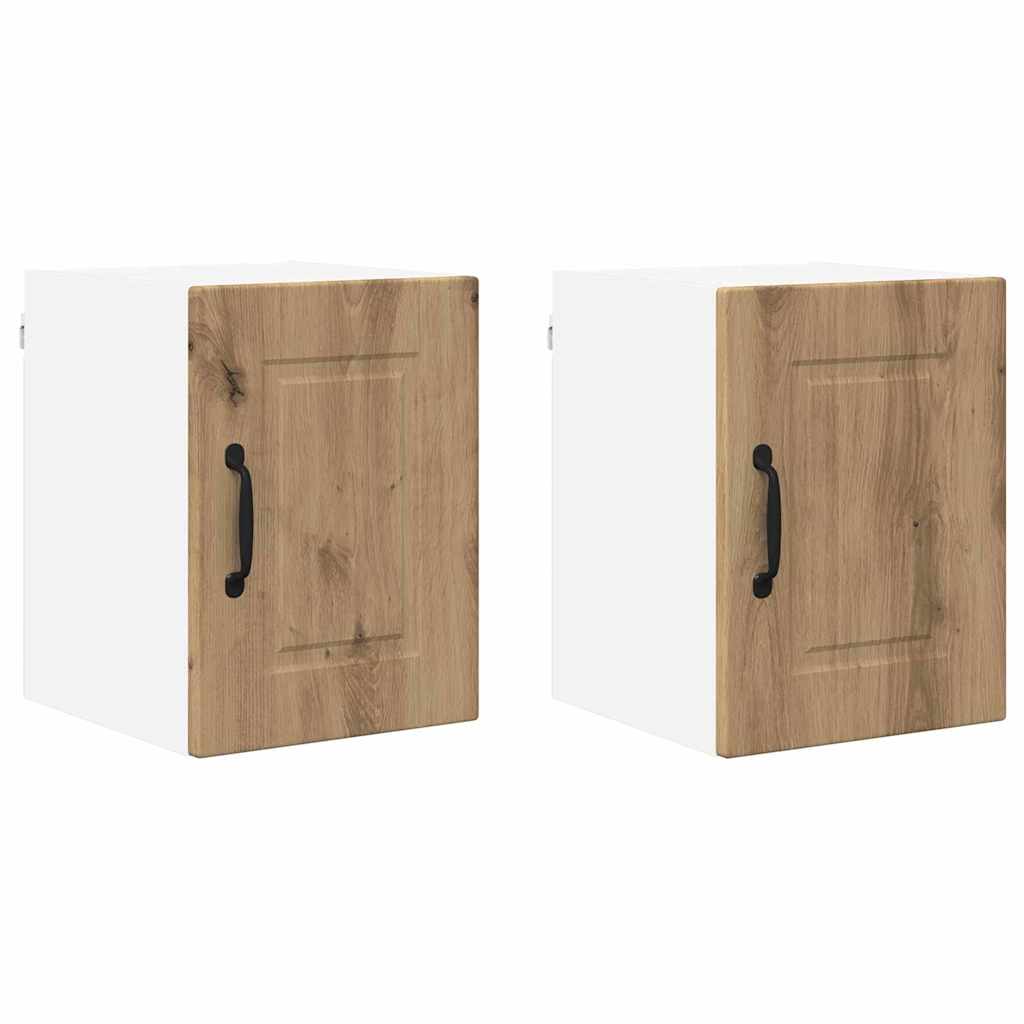 vidaXL Κρεμαστό ντουλάπι κουζίνας 2 pcs Artisan Oak 30 x 31 x 40 εκ.