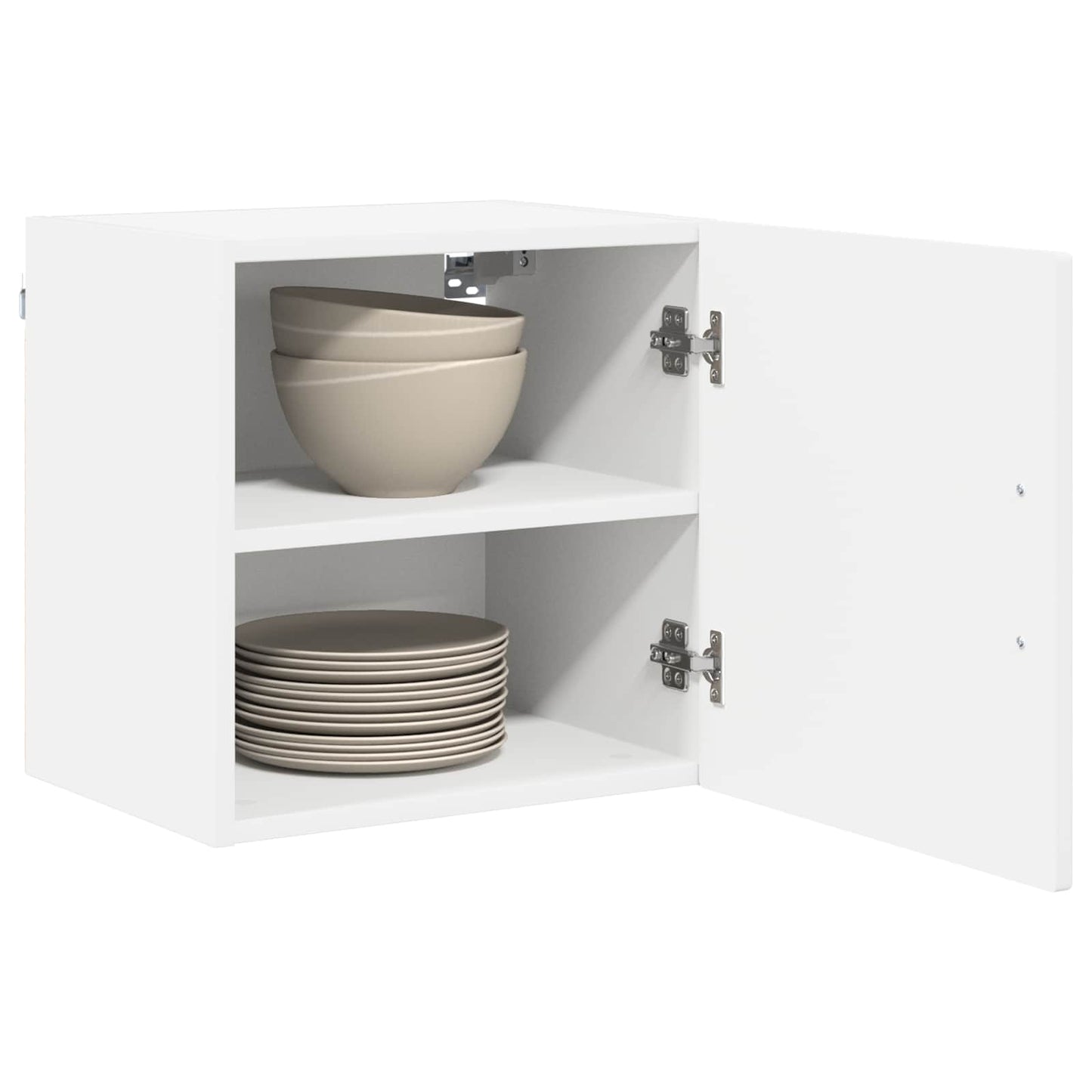 vidaXL Ντουλάπα Κουζίνας με ράφι με πόρτα 2 pcs Λευκό 40 x 31 x 40 εκ.