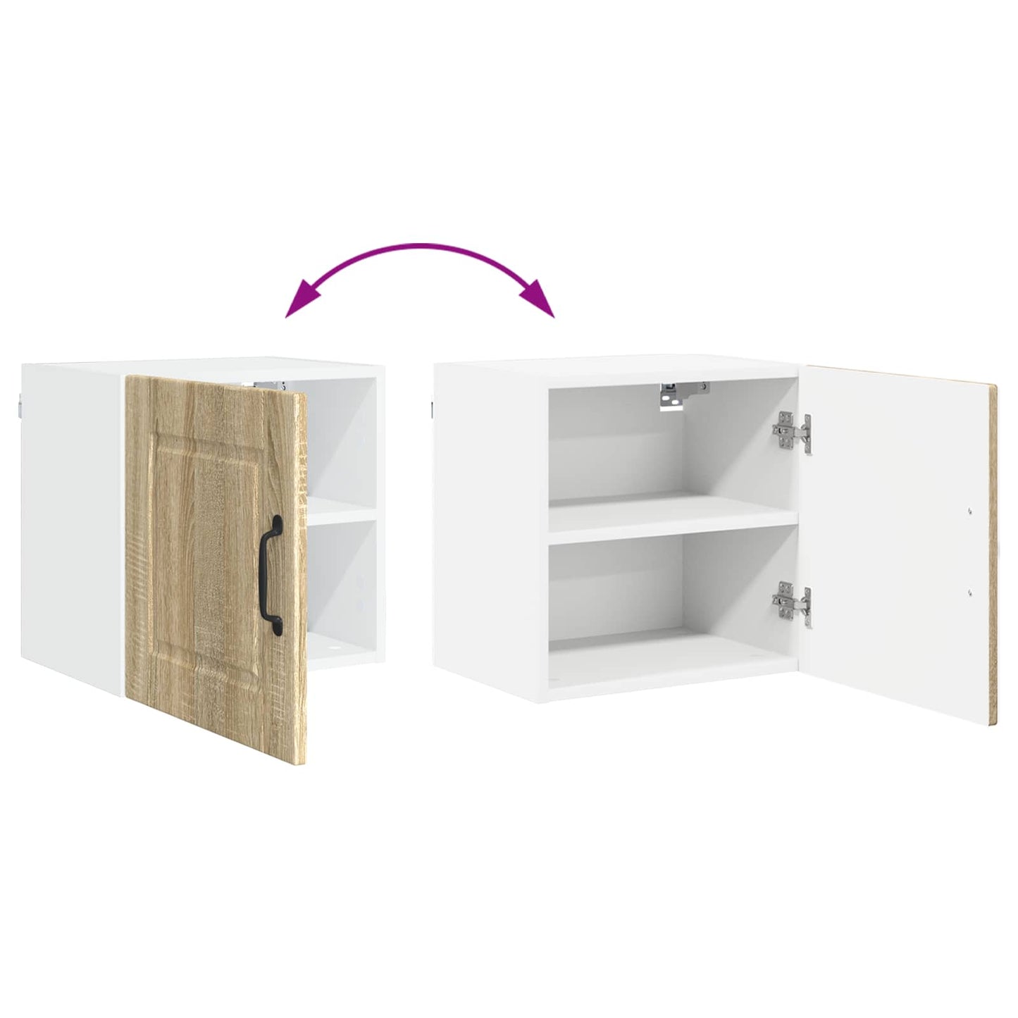 vidaXL Ντουλάπα Κουζίνας με ράφι με πόρτα Δρύς Sonoma 40 x 31 x 40 εκ.