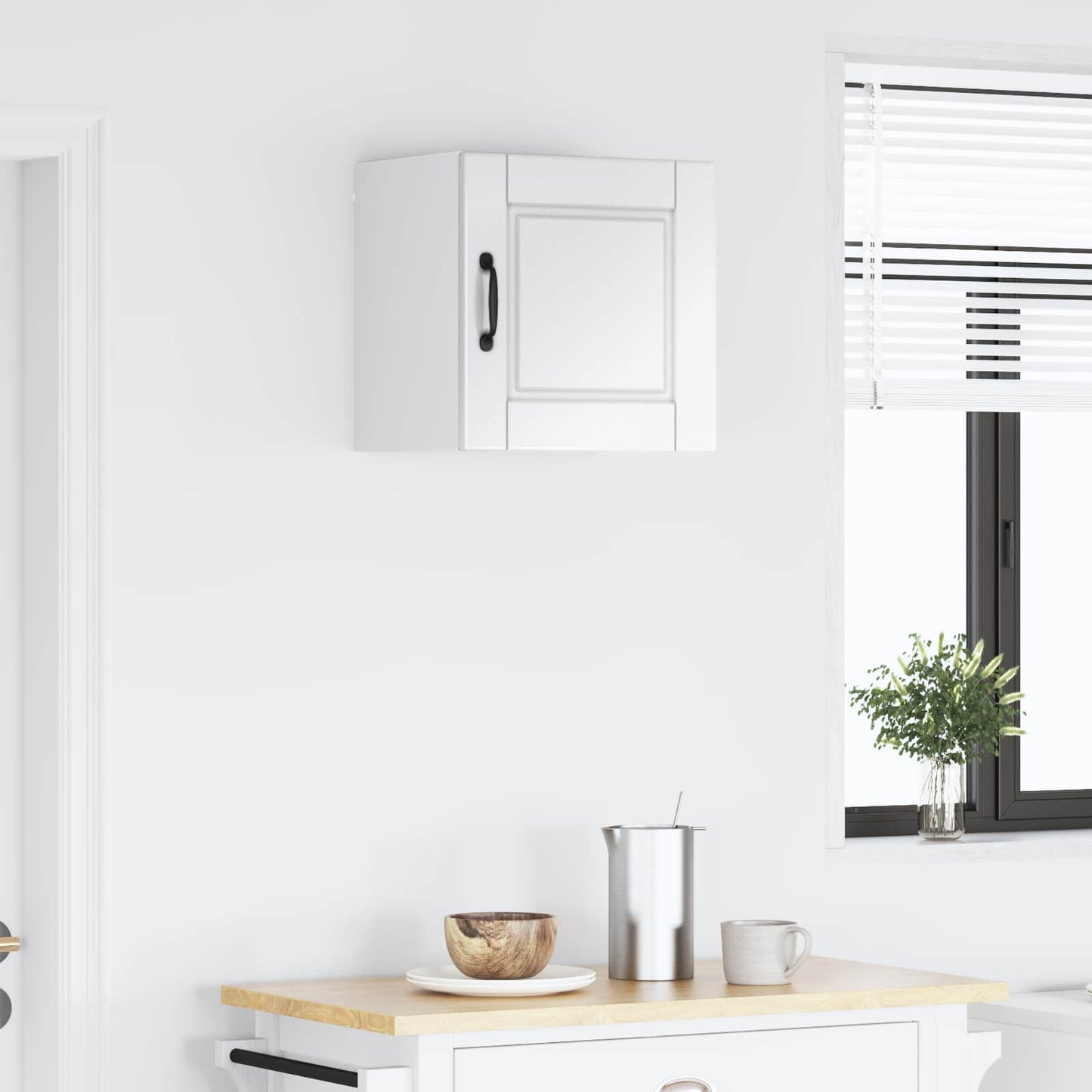 vidaXL Ντουλάπα Κουζίνας Υψηλής γυαλάδας λευκό 40 x 31 x 40 εκ.