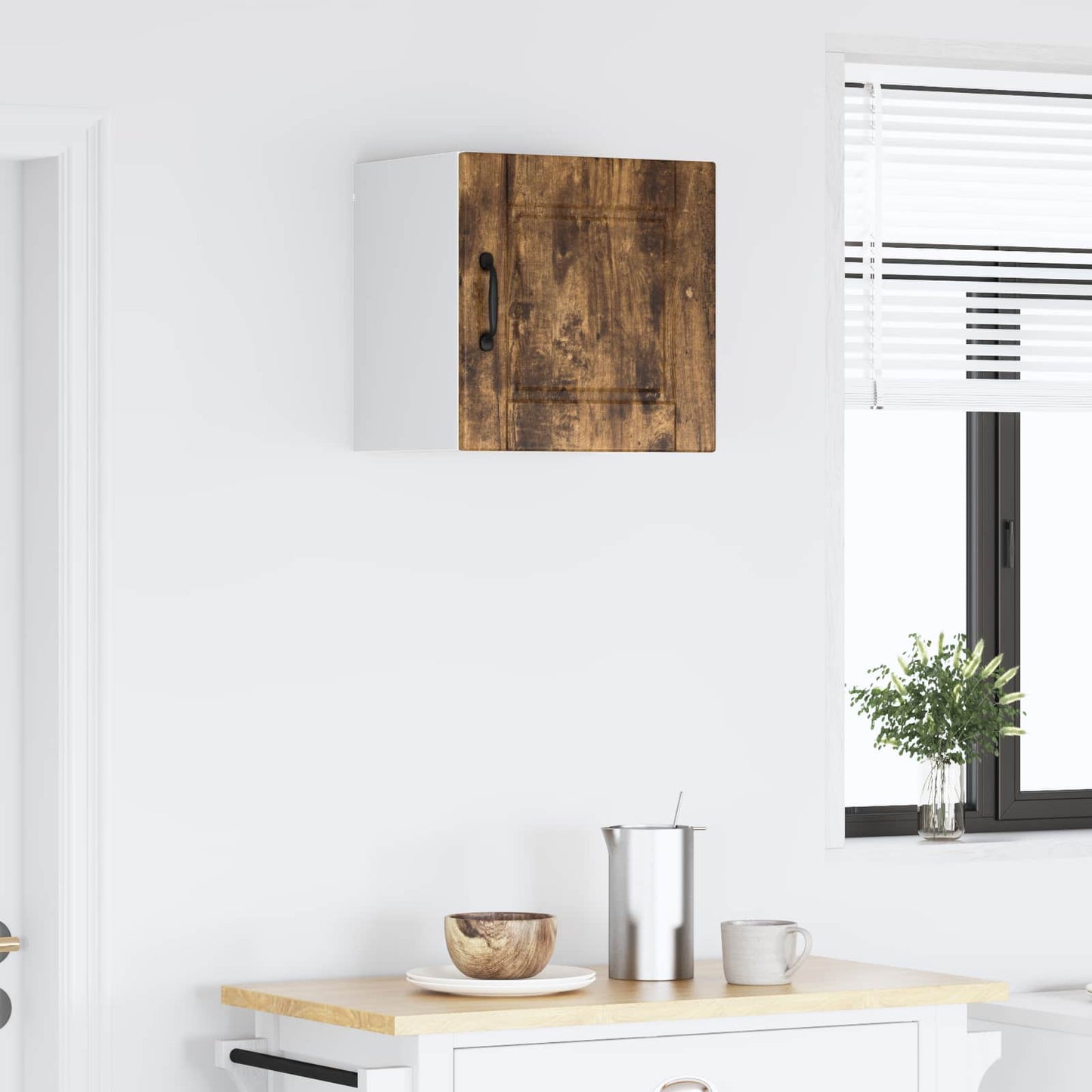 vidaXL Ντουλάπα Κουζίνας με ράφι Καπνιστό Δρύς 40 x 31 x 40 εκ.