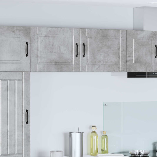 vidaXL Ντουλάπα Κουζίνας με ράφι 2 pcs Σκυρόδεμα Γκρι 50 x 31 x 40 εκ.