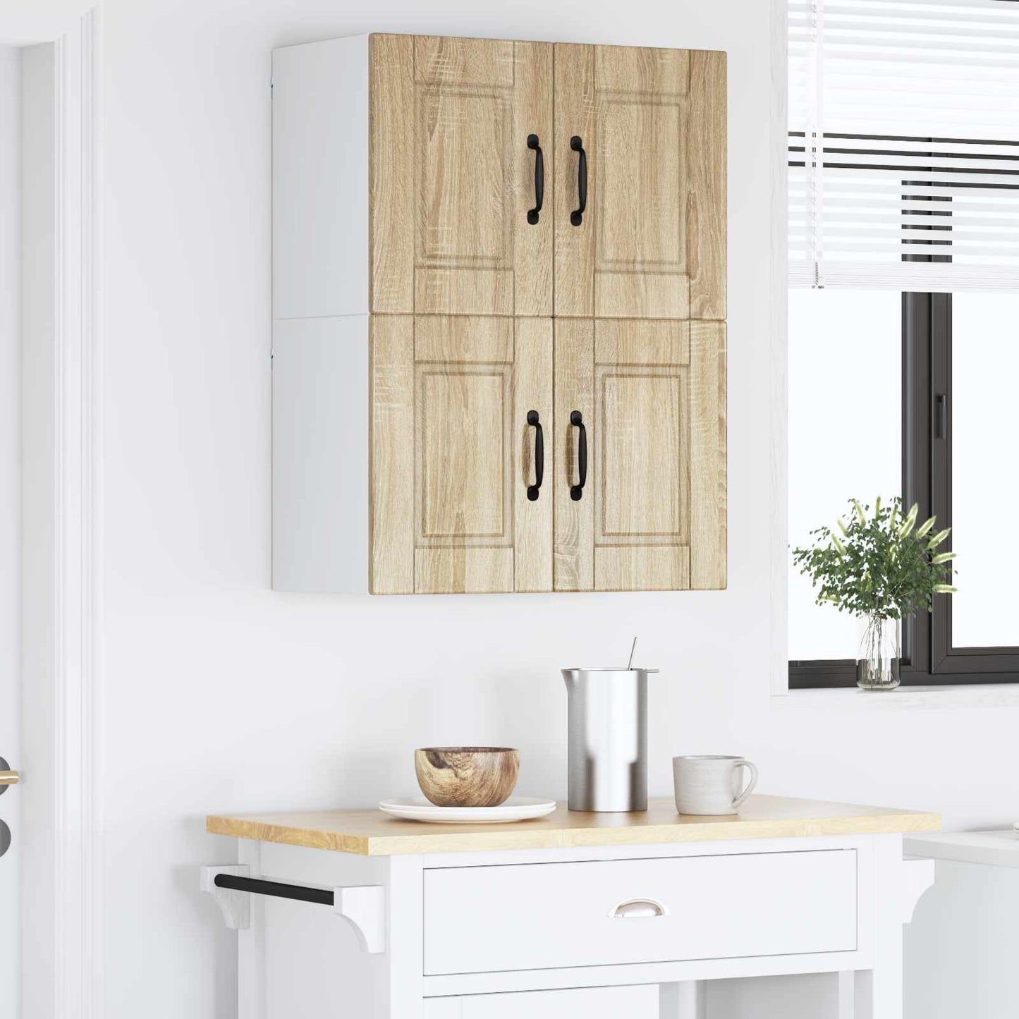 vidaXL Ντουλάπα Κουζίνας με ράφι 2 pcs Δρύς Sonoma 60 x 31 x 40 εκ