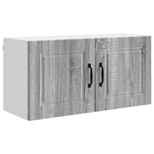 vidaXL Ντουλάπα Κουζίνας με ράφι Γκρίζο Σονομα 80 x 31 x 40 εκ