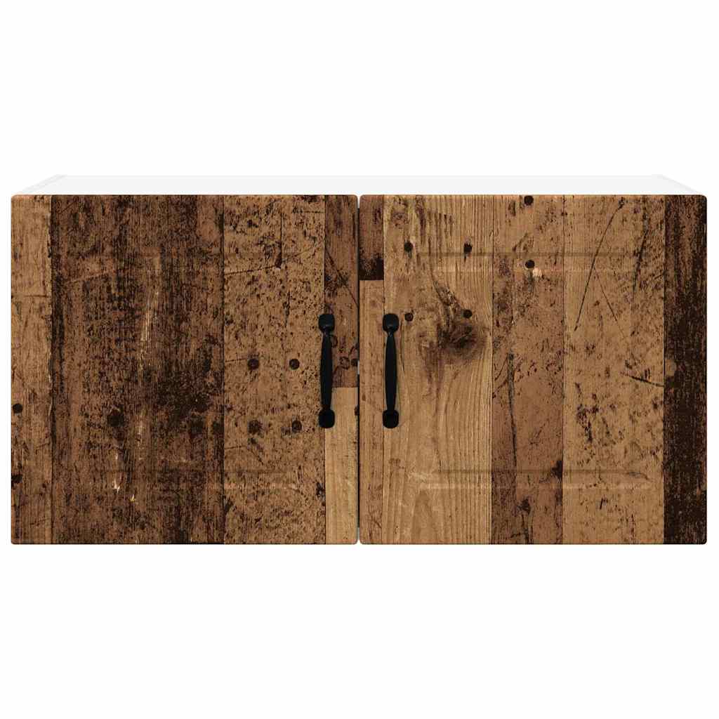 vidaXL Κρεμαστό ντουλάπι κουζίνας με ράφι Παλιό Ξύλο 80 x 31 x 40 εκ