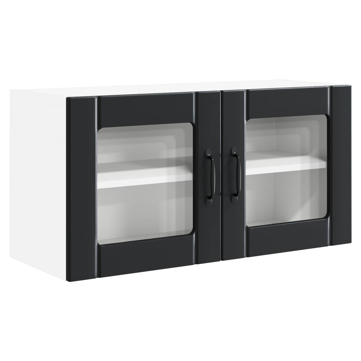 vidaXL Ντουλάπα Κουζίνας Μαύρο 80 x 31 x 40 εκ Επεξεργασμένο ξύλο