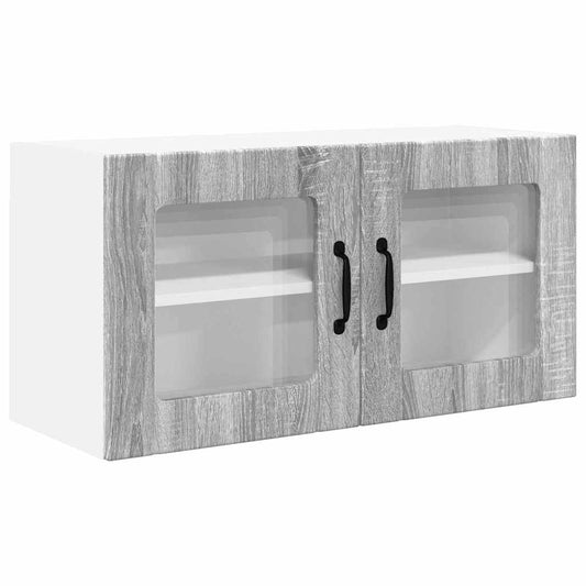 vidaXL Κρεμαστό ντουλάπι κουζίνας Γκρίζο Σονομα 80 x 31 x 40 εκ