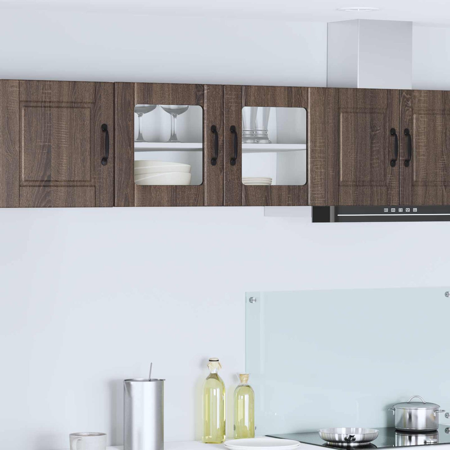 vidaXL Ραφιέρα τοίχου PORTO Καφέ δρυς 80 x 31 x 40 εκ