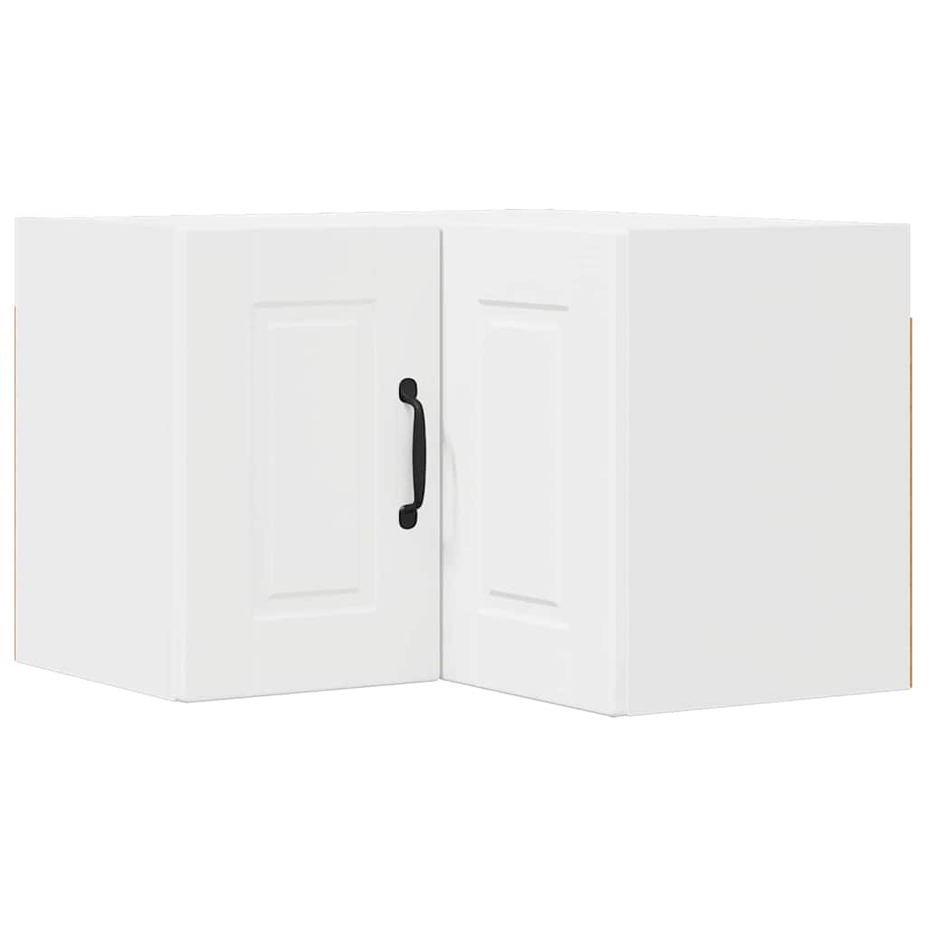 vidaXL Κρεμαστό ντουλάπι κουζίνας με ράφι Λευκό 57 x 57 x 40 εκ.