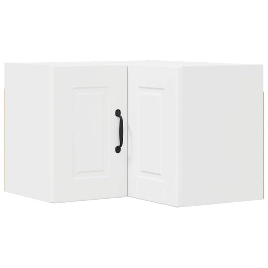 vidaXL Κρεμαστό ντουλάπι κουζίνας με ράφι Λευκό 57 x 57 x 40 εκ.