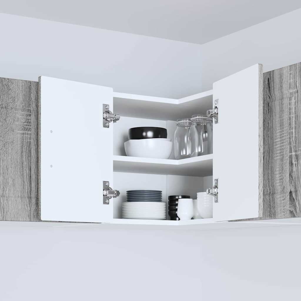 vidaXL Κρεμαστό ντουλάπι κουζίνας Γκρίζο Σονομα 57 x 57 x 40 εκ.