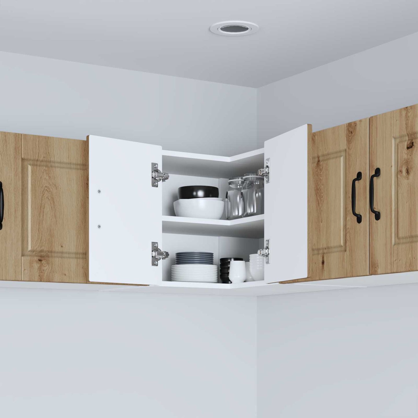 vidaXL Ντουλάπα Κουζίνας με ράφι με πόρτα Artisan Oak 57 x 57 x 40 εκ.