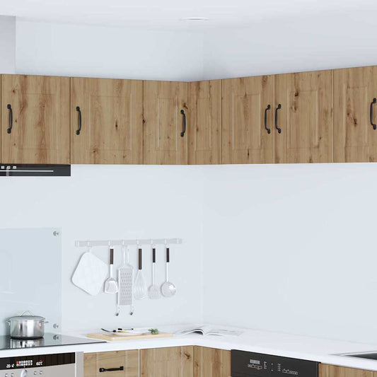 vidaXL Κρεμαστό ντουλάπι κουζίνας με ράφι Artisan Oak 57 x 57 x 40 εκ.