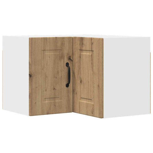 vidaXL Κρεμαστό ντουλάπι κουζίνας με ράφι Artisan Oak 57 x 57 x 40 εκ.