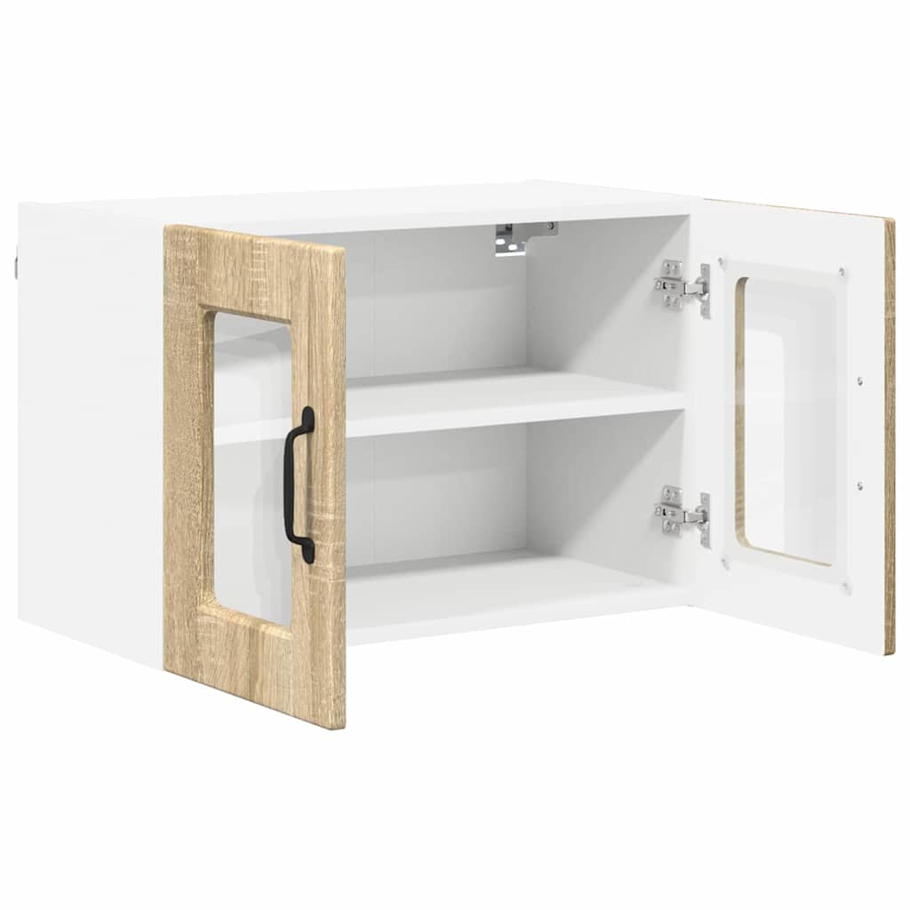 vidaXL Κρεμαστό ντουλάπι κουζίνας 2 pcs Δρύς Sonoma 60 x 31 x 40 εκ