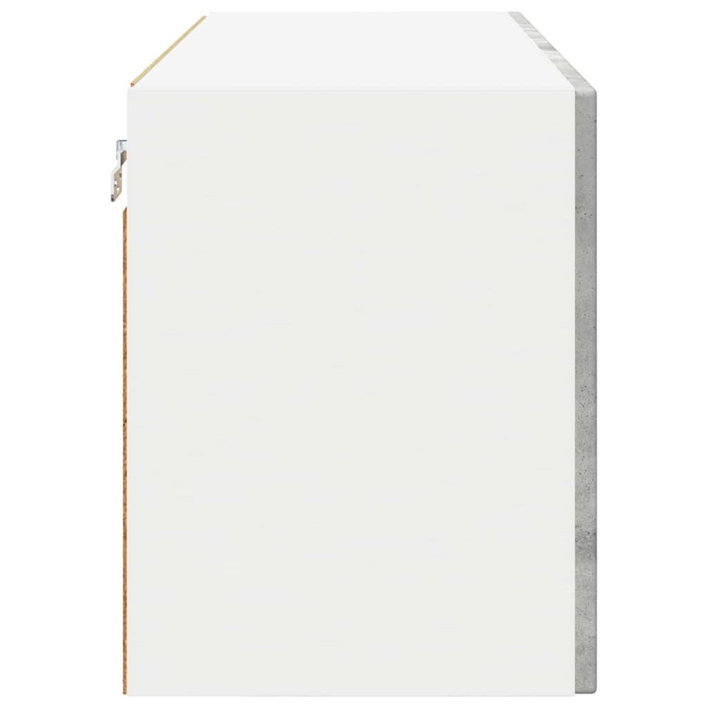 vidaXL Κρεμαστό ντουλάπι κουζίνας 2 pcs Σκυρόδεμα Γκρι 60 x 31 x 40 εκ