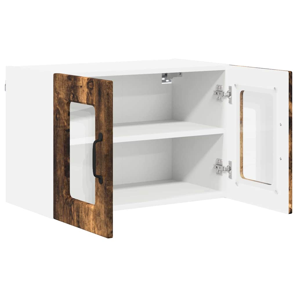 vidaXL Κρεμαστό ντουλάπι κουζίνας 2 pcs Καπνιστό Δρύς 60 x 31 x 40 εκ