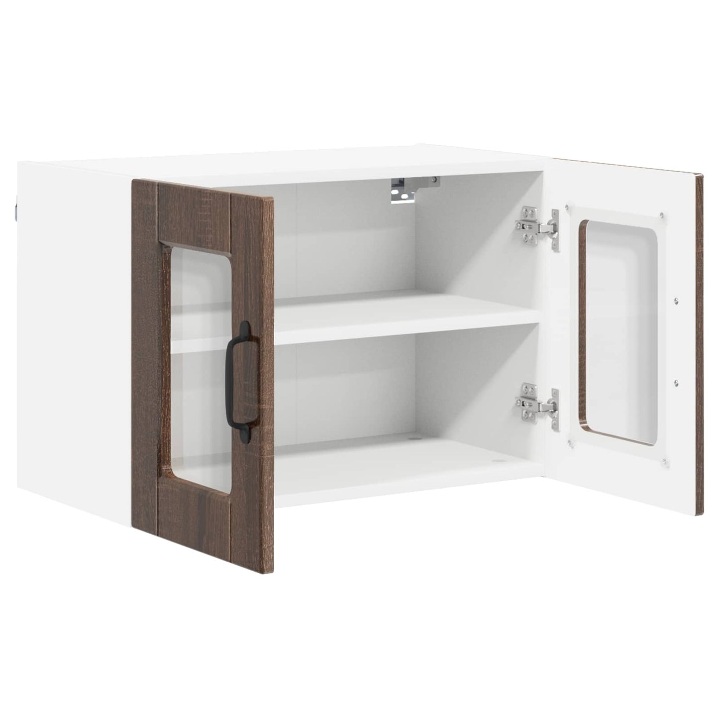 vidaXL Ραφιέρα τοίχου 2 pcs Καφέ δρυς 60 x 31 x 40 εκ