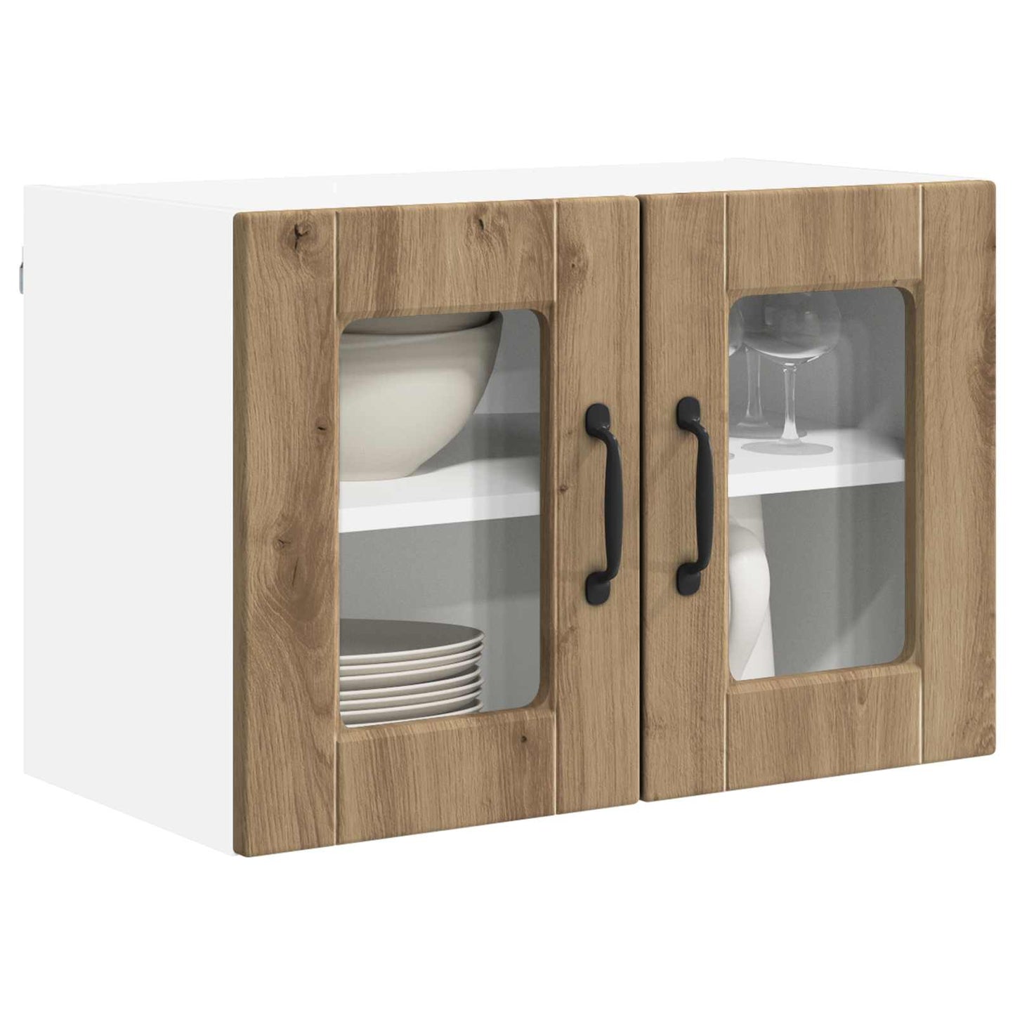 vidaXL Ραφιέρα τοίχου PORTO Artisan Oak 60 x 31 x 40 εκ