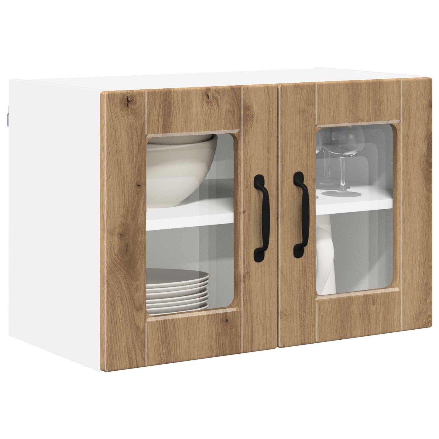 vidaXL Ραφιέρα τοίχου PORTO 2 τμχ. Artisan Oak Επεξεργασμένο Ξύλο