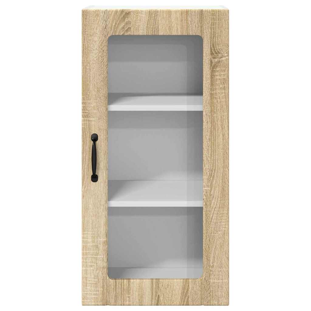 vidaXL Κρεμαστό ντουλάπι κουζίνας 2 pcs Δρύς Sonoma 40 x 31 x 80 εκ.