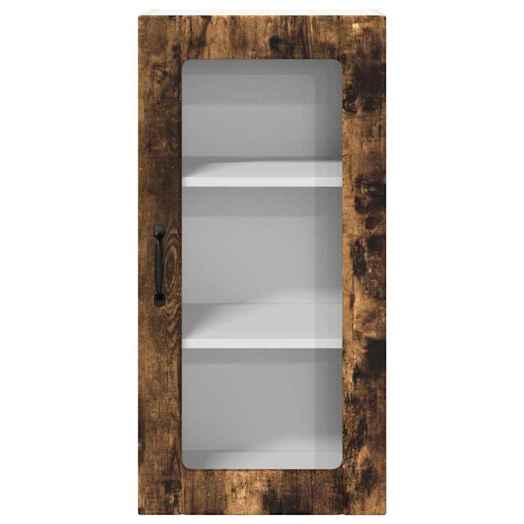 vidaXL Κρεμαστό ντουλάπι κουζίνας Καπνιστό Δρύς 40 x 31 x 80 εκ.