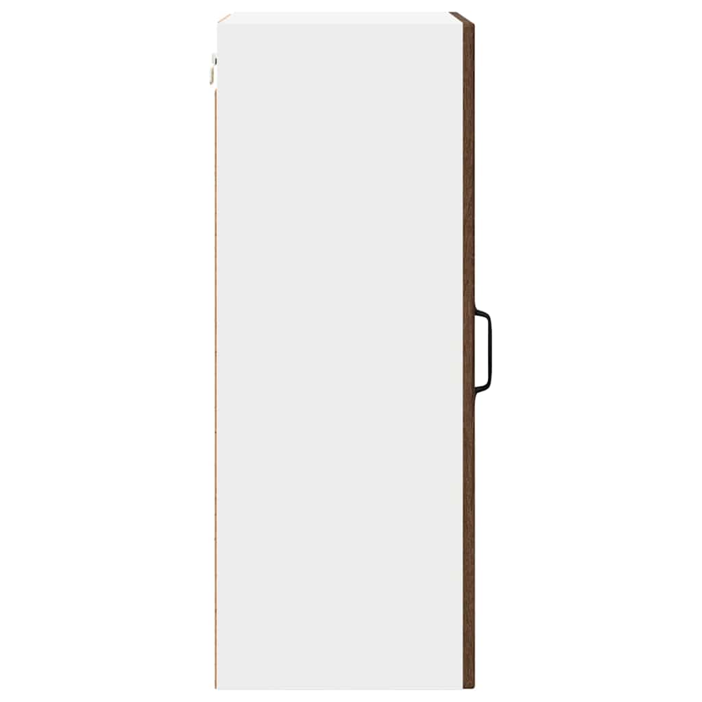 vidaXL Κρεμαστό ντουλάπι κουζίνας 2 pcs Καφέ δρυς 40 x 31 x 80 εκ.