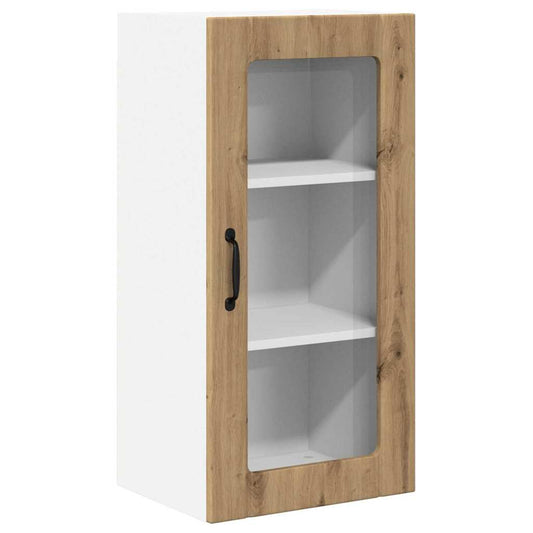 vidaXL Κρεμαστό ντουλάπι κουζίνας με ράφι Artisan Oak 40 x 31 x 80 εκ.