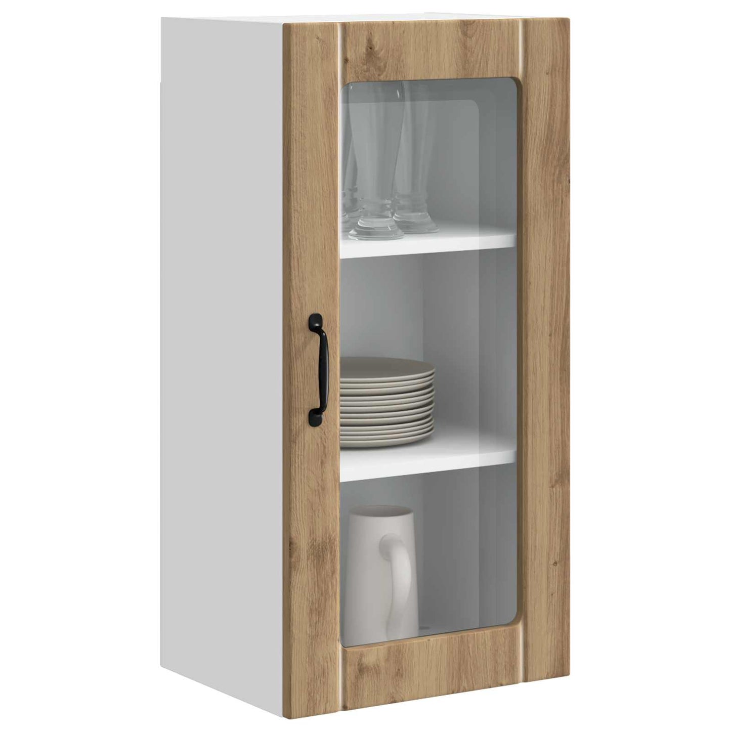 vidaXL Ραφιέρα τοίχου Artisan Oak 40 x 31 x 80 εκ. Επεξεργασμένο ξύλο