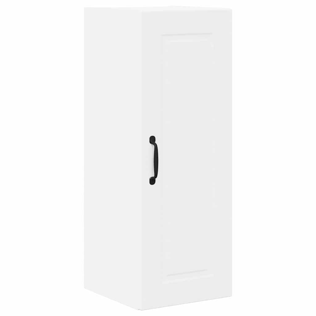 vidaXL Κρεμαστό ντουλάπι κουζίνας με ράφι 2 pcs Λευκό 30 x 31 x 80 εκ.