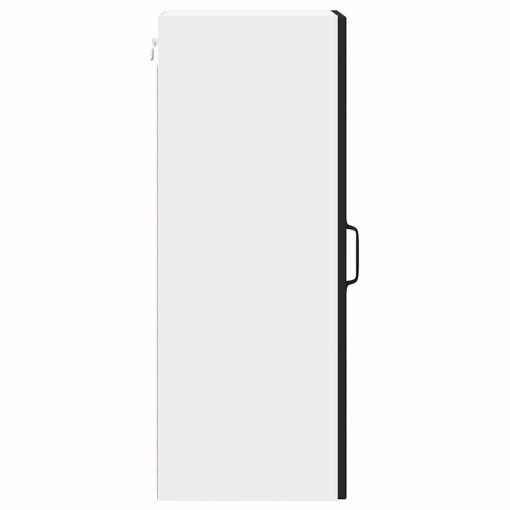 vidaXL Κρεμαστό ντουλάπι κουζίνας με ράφι 2 pcs Μαύρο 30 x 31 x 80 εκ.