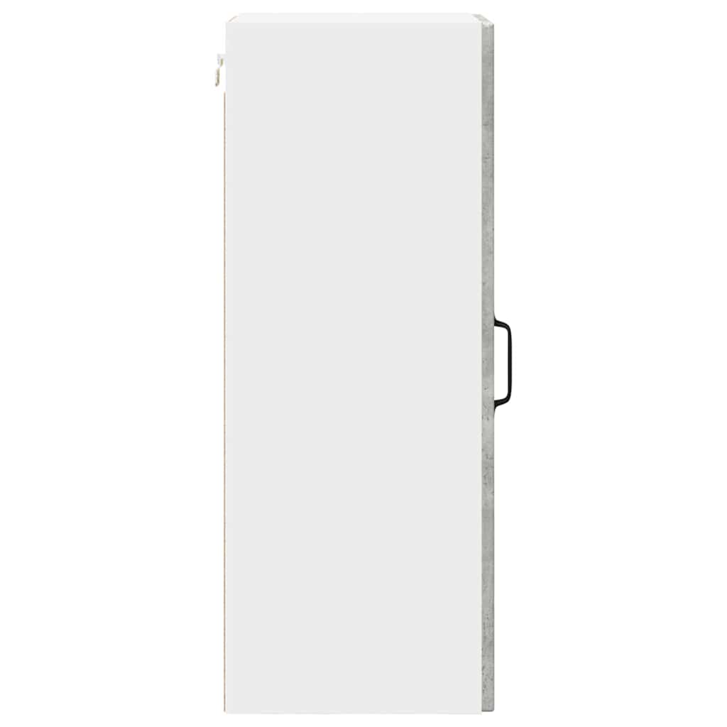 vidaXL Κρεμαστό ντουλάπι κουζίνας με ράφι 2 pcs Σκυρόδεμα Γκρι