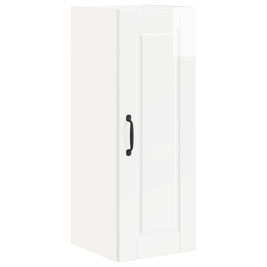 vidaXL Ντουλάπα Κουζίνας Υψηλής γυαλάδας λευκό 30 x 31 x 80 εκ.