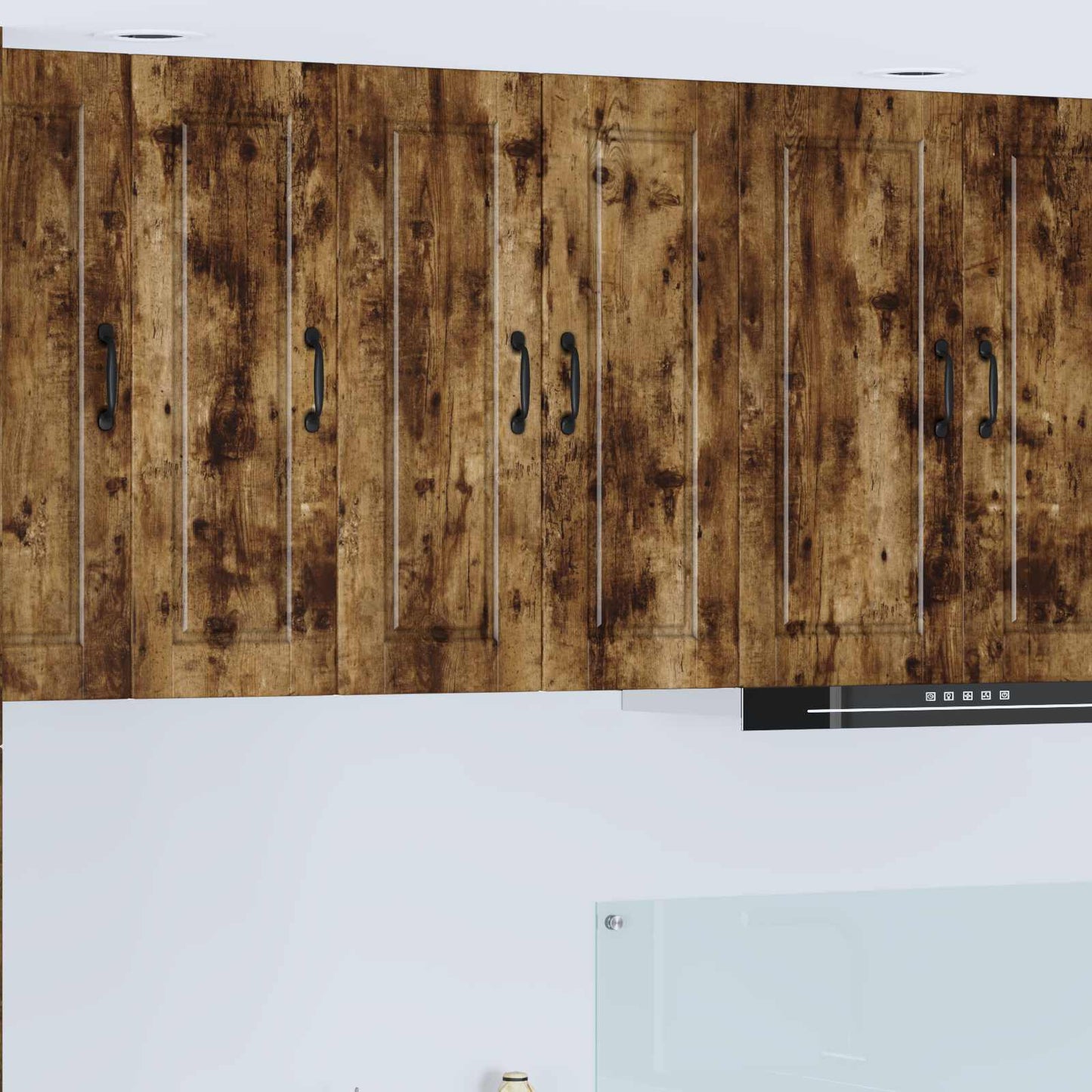 vidaXL Ντουλάπα Κουζίνας με ράφι 2 pcs Καπνιστό Δρύς 30 x 31 x 80 εκ.