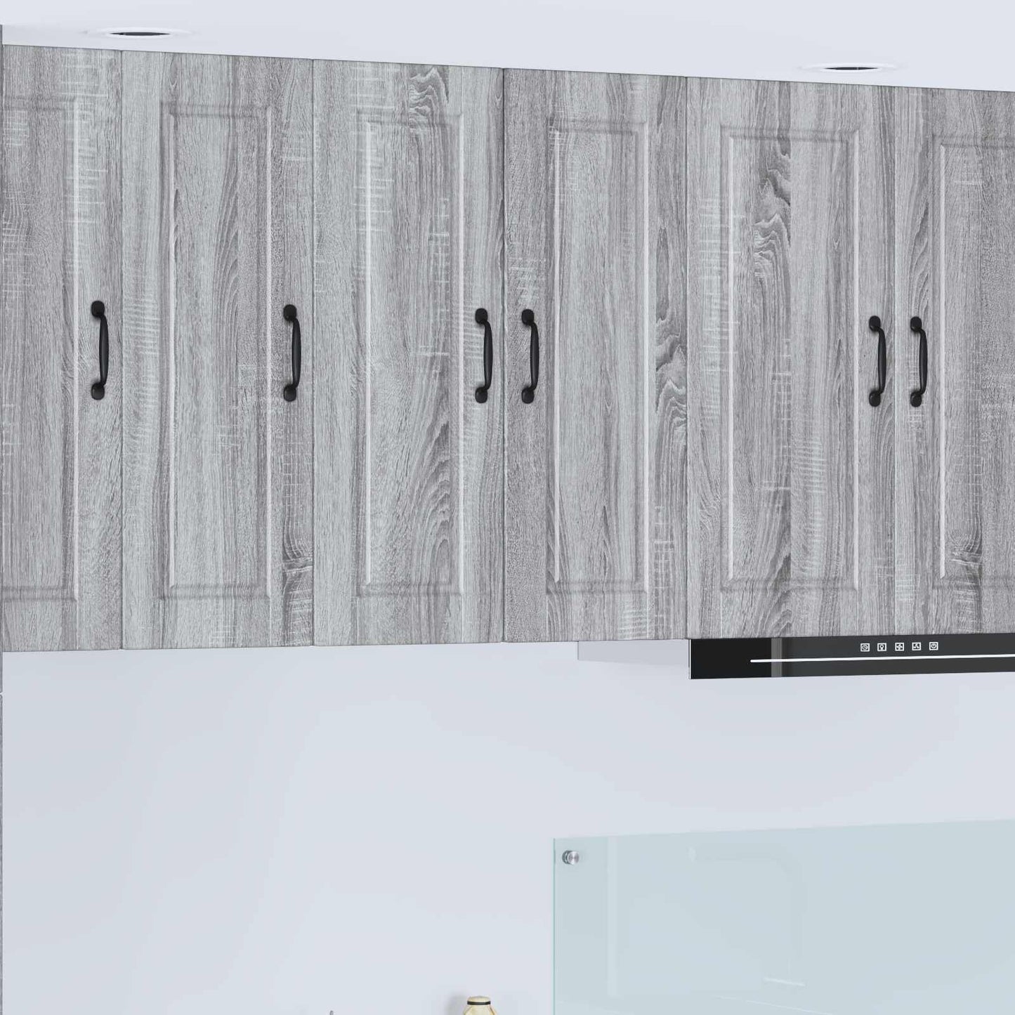 vidaXL Ντουλάπα Κουζίνας με ράφι 2 pcs Γκρίζο Σονομα 30 x 31 x 80 εκ.