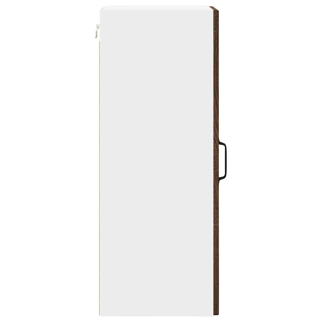 vidaXL Κρεμαστό ντουλάπι κουζίνας 2 pcs Καφέ δρυς 30 x 31 x 80 εκ.