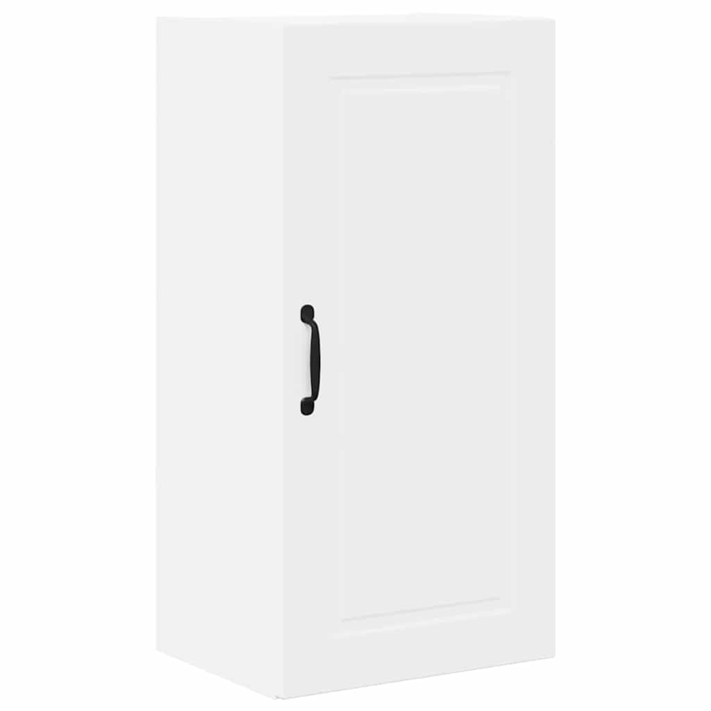 vidaXL Κρεμαστό ντουλάπι κουζίνας με ράφι Λευκό 40 x 31 x 80 εκ.