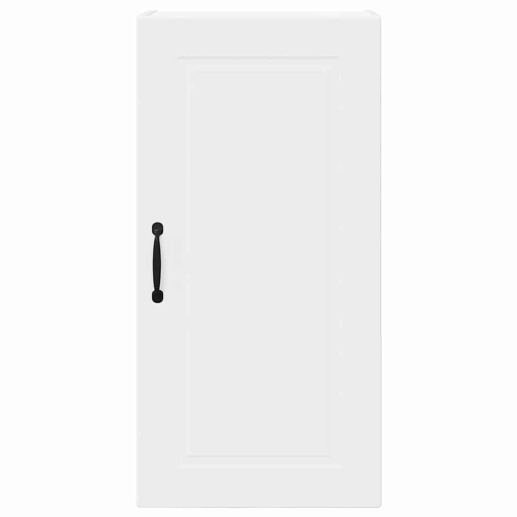 vidaXL Κρεμαστό ντουλάπι κουζίνας με ράφι Λευκό 40 x 31 x 80 εκ.