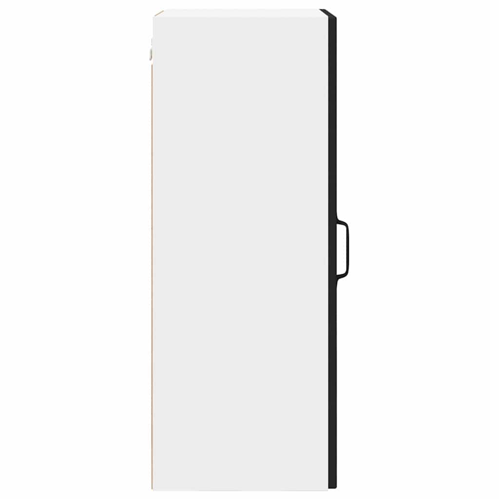 vidaXL Κρεμαστό ντουλάπι κουζίνας με ράφι Μαύρο 40 x 31 x 80 εκ.