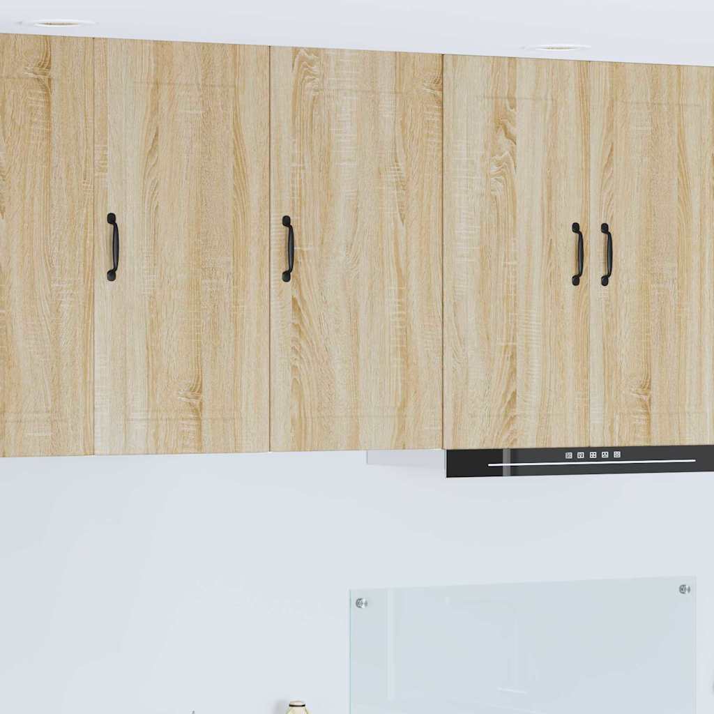 vidaXL Κρεμαστό ντουλάπι κουζίνας με ράφι Δρύς Sonoma 40 x 31 x 80 εκ.