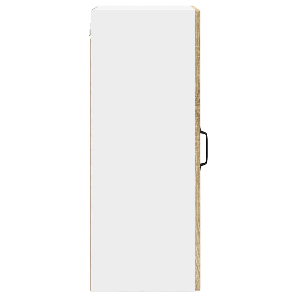 vidaXL Κρεμαστό ντουλάπι κουζίνας με ράφι Δρύς Sonoma 40 x 31 x 80 εκ.